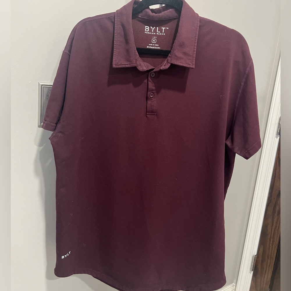 BYLT XL Maroon Polo